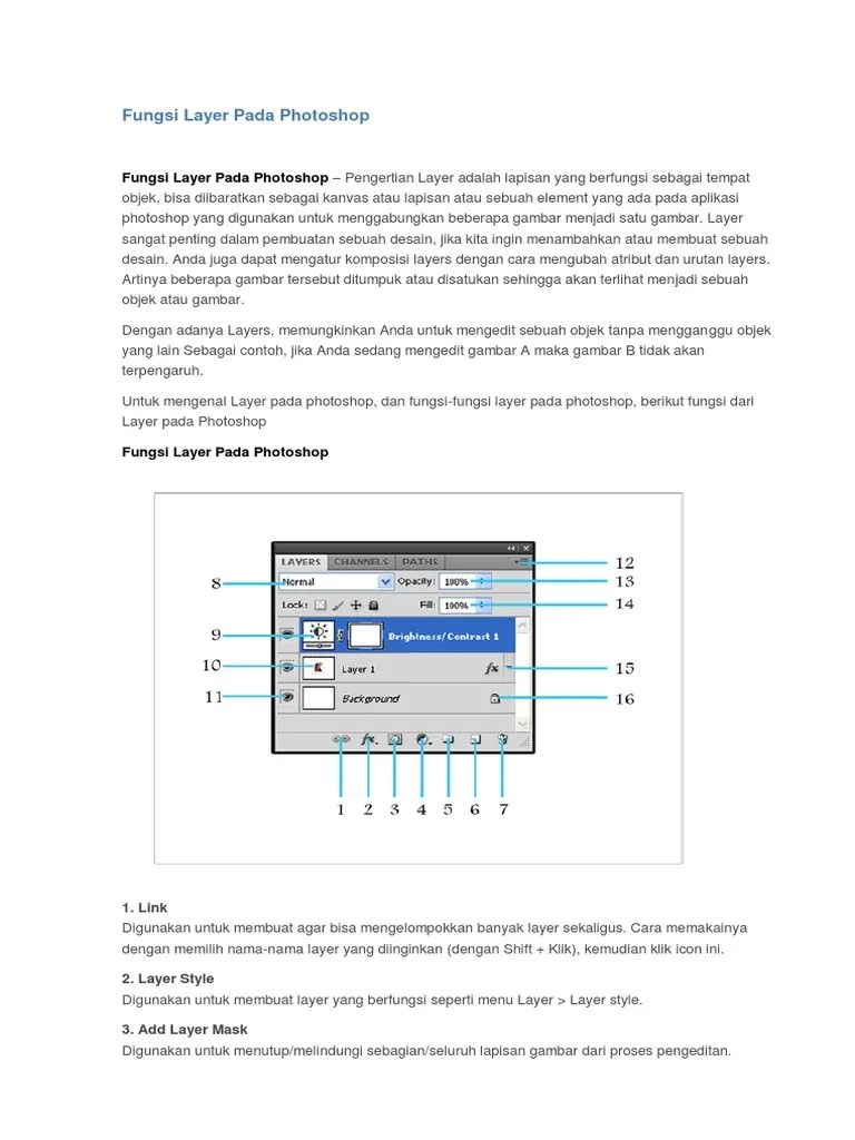 Mengerti Fungsi Layer Pada Photoshop | PDF