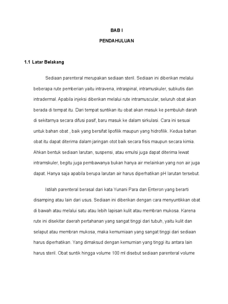 Biofar Sediaan Parenteral | PDF