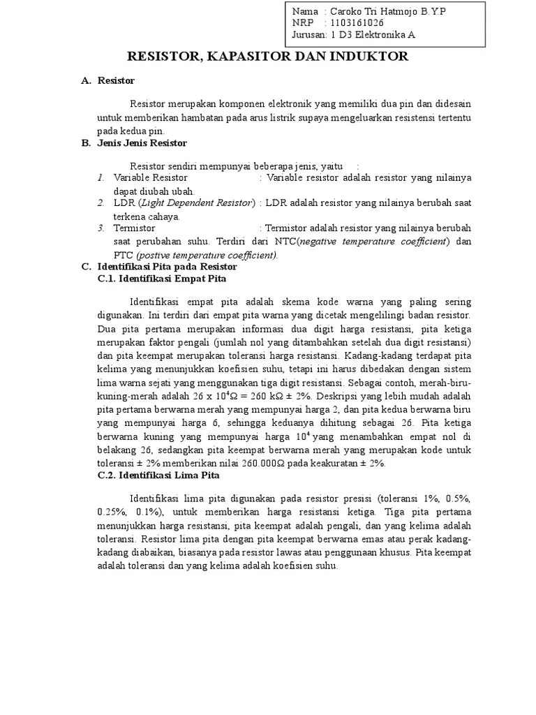 Resum Resistor Doc