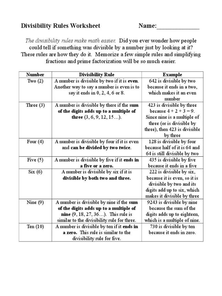 More or less than worksheets to 20. Divisibility Rules Worksheet Pdf Arithmetic Abstract Algebra