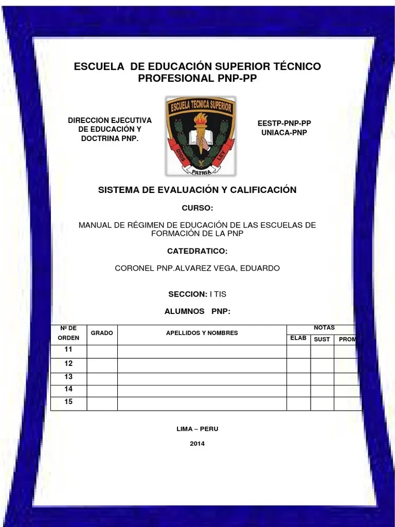 Sistema De Evaluacion Y Calificacion | PDF | Prueba (evaluación) | Evaluación