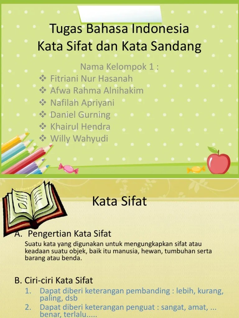 Kata Sandang Dan Kata Sifat | PDF