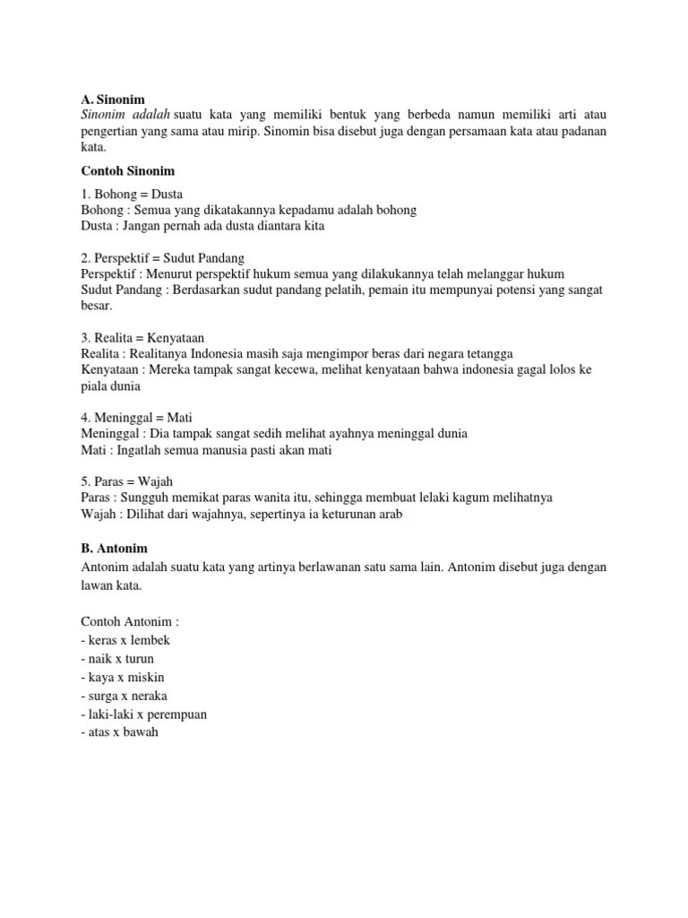 Sinonim | PDF