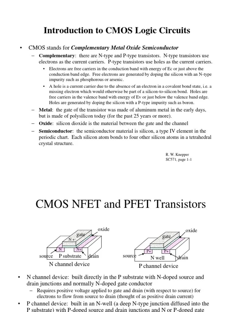 Cmos | PDF | Field Effect Transistor | Doping (Semiconductor)
