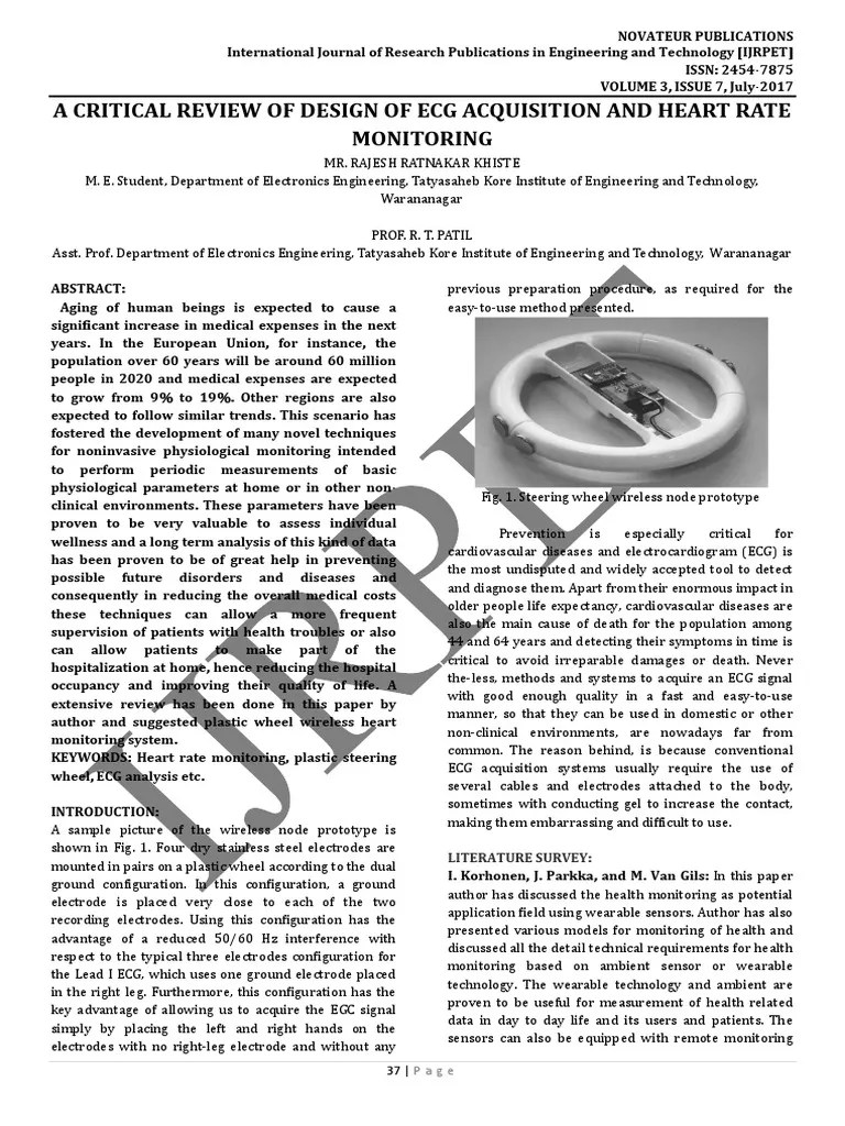 Heart Rate Monitoring | PDF | Electrocardiography | Monitoring (Medicine)