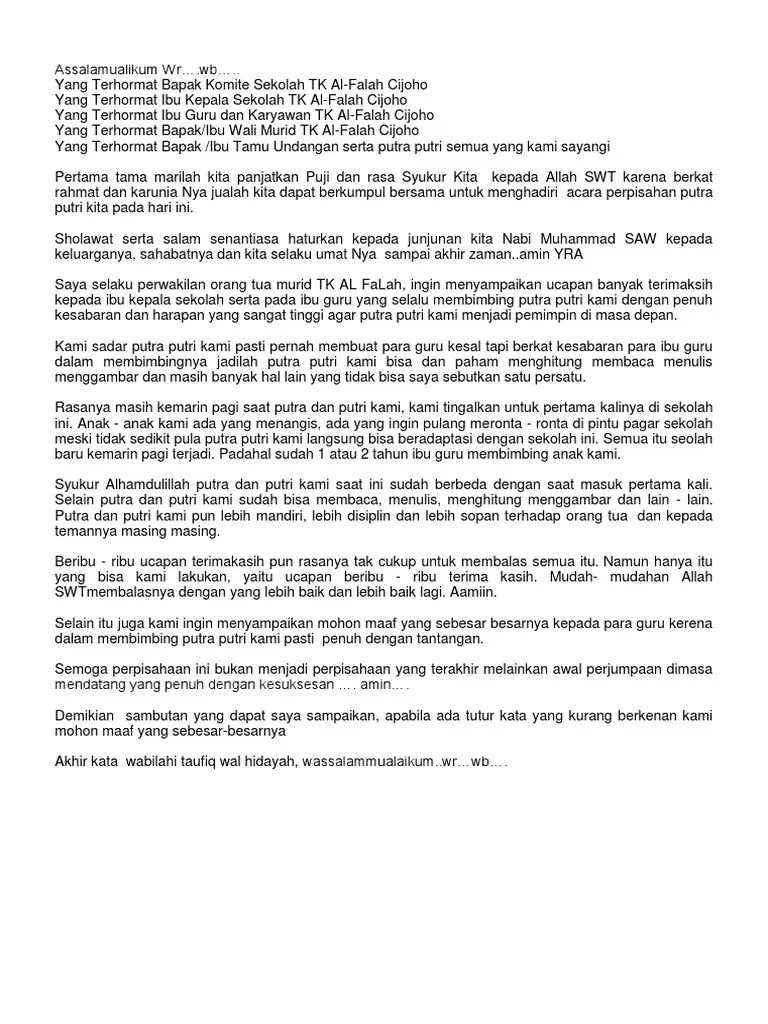 kepada yang terhormat bapak kepala sekolah, bapak/ibu dewan guru serta para staff dan siswa siswi yang saya cintai di smp negeri 03 losari. Ucapan Terima Kasih Kepada Guru Dari Wali Murid Nusagates
