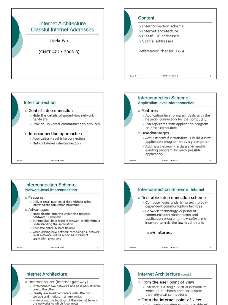 Classful Internet Addressing | PDF | Ip Address | Computer Network