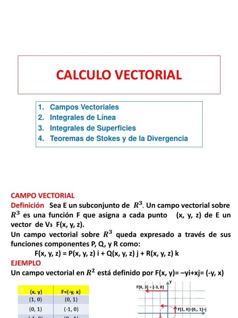 Calculo Vectorial | PDF | Integral | Vector Euclidiano