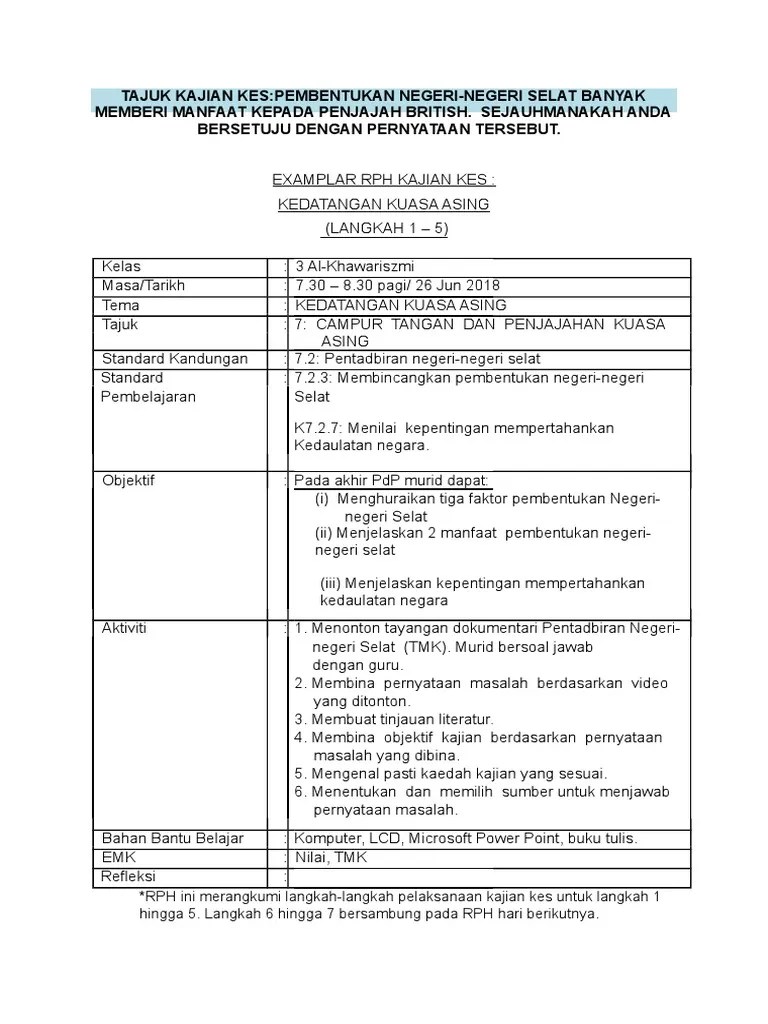 9.3 #3 contoh bab penutup makalah; Examplar Kajian Kes Kssm Sejarah Tingkatan 3 Pdf