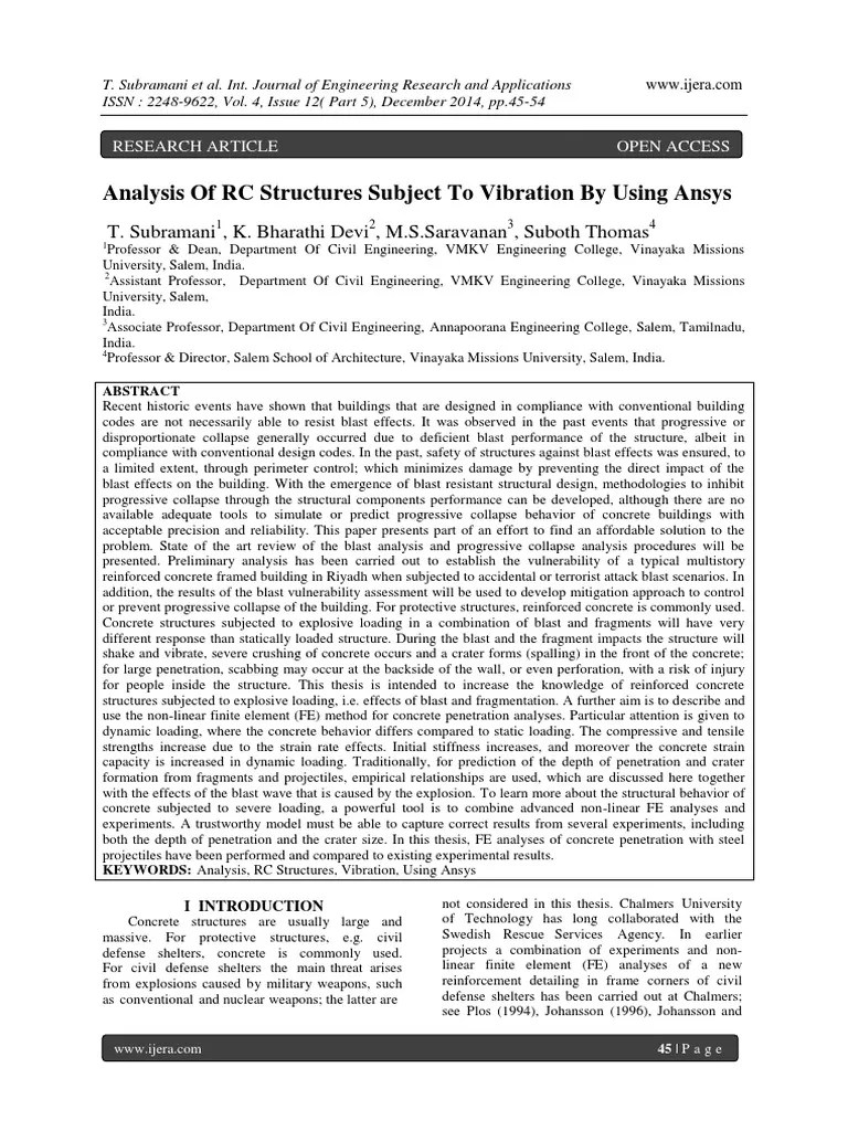 Dynamic Of Structures | PDF | Stress (Mechanics) | Shock Wave