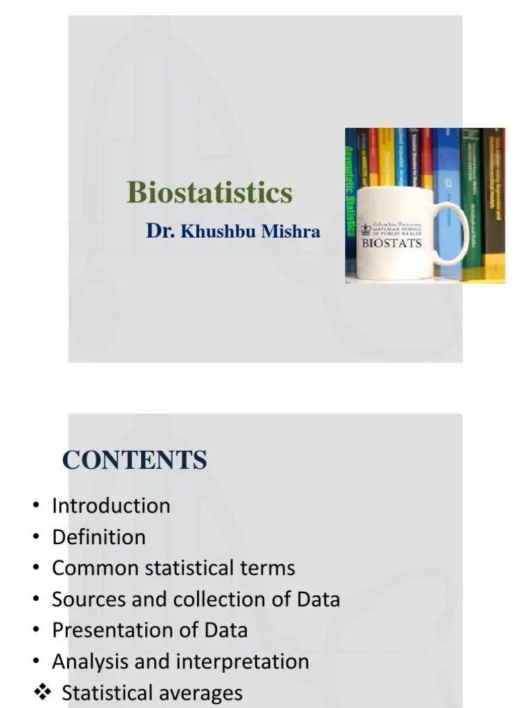 Biostatistics | PDF | Standard Error | Errors And Residuals