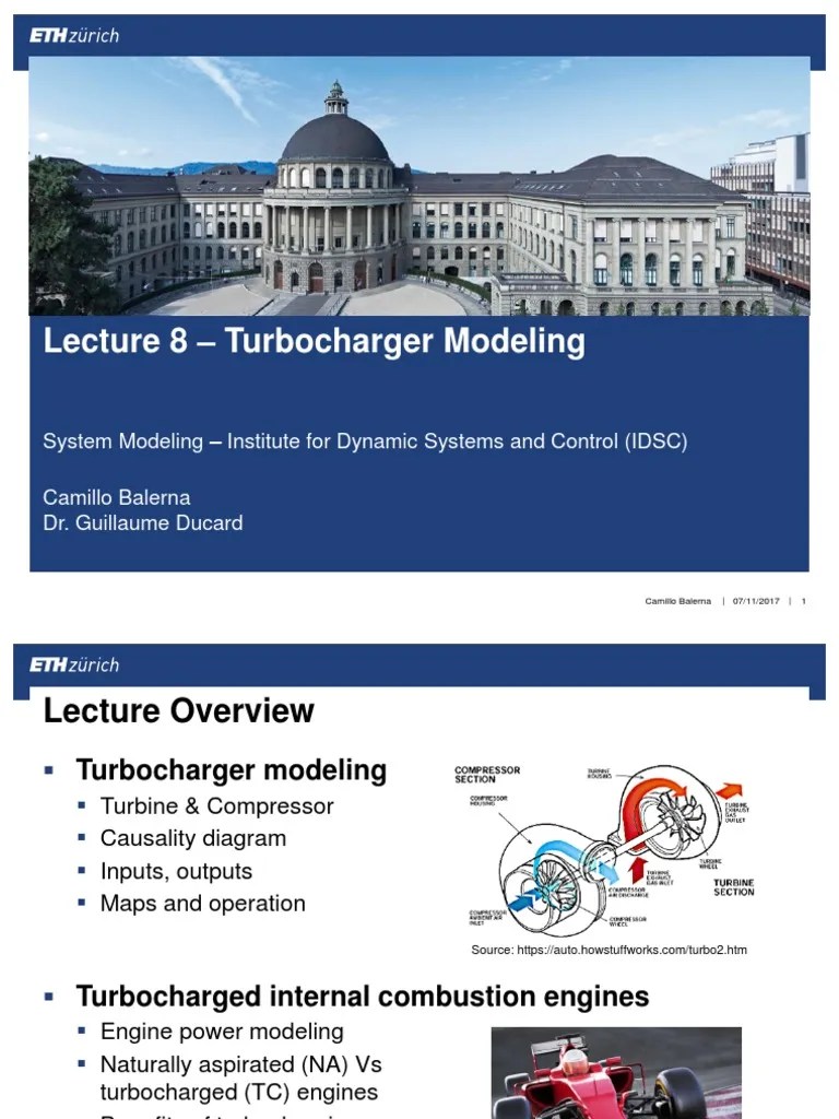 Lecture 8 Turbocharger Modeling PDF | PDF | Turbocharger | Turbine