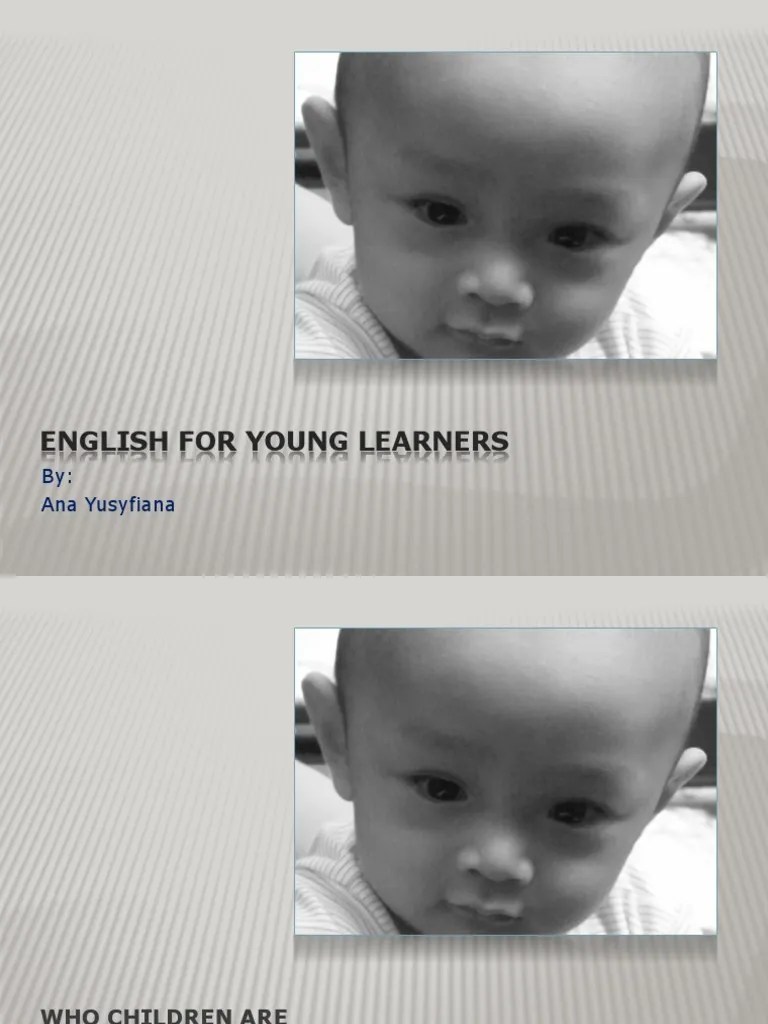 English For Young Learners | PDF | Language Development | Grammar