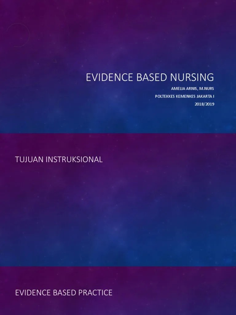 Evidence Based Nursing | PDF
