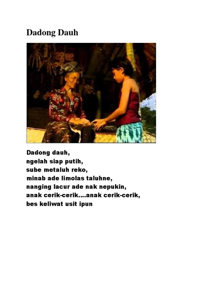 Dadong Dauh | PDF