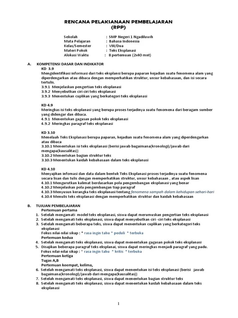 Soal Esay Bahasa Indonesia Teks Eksposisi Smp Kelas 9