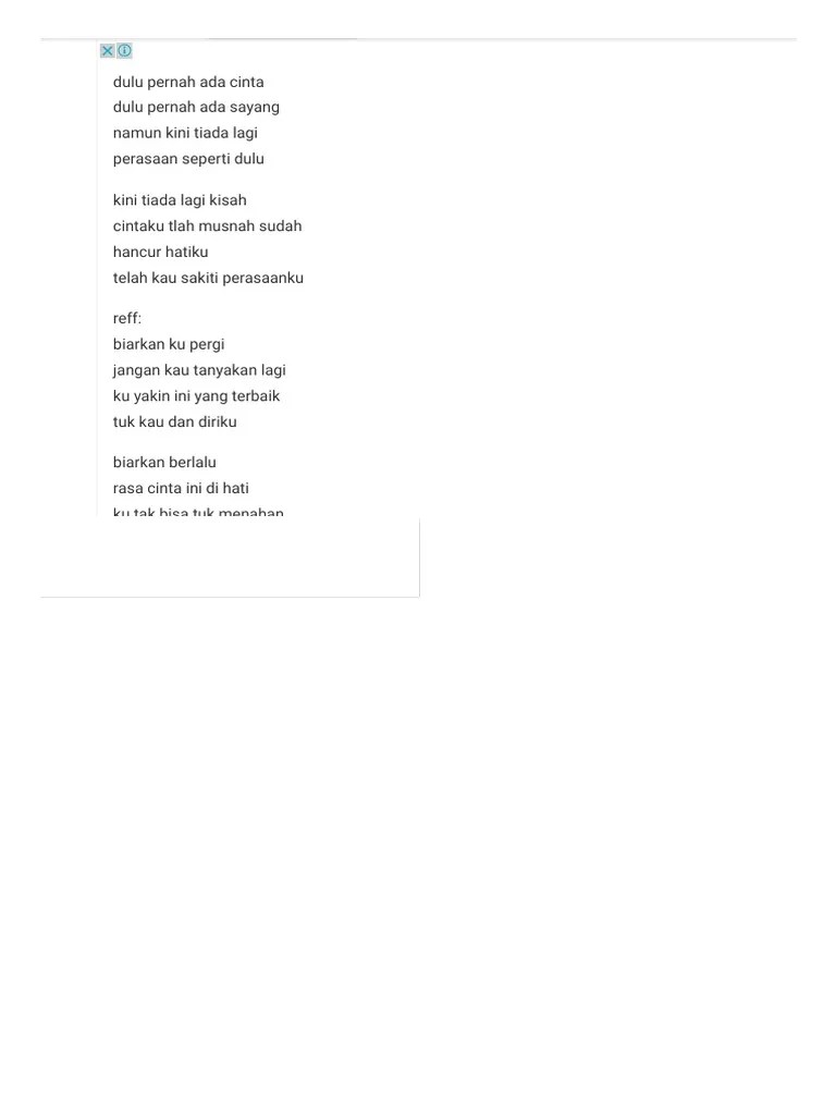 C g perasaan seperti dulu. Lirik Lagu Luka Disini Pdf Pdf