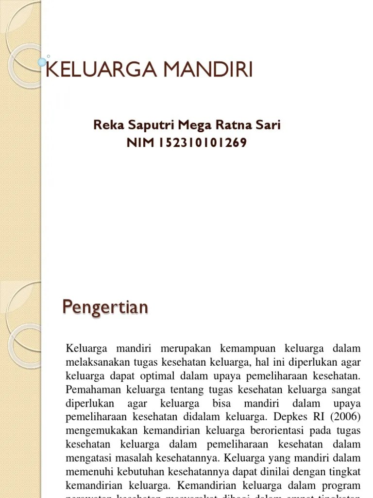 Keluarga Mandiri | PDF