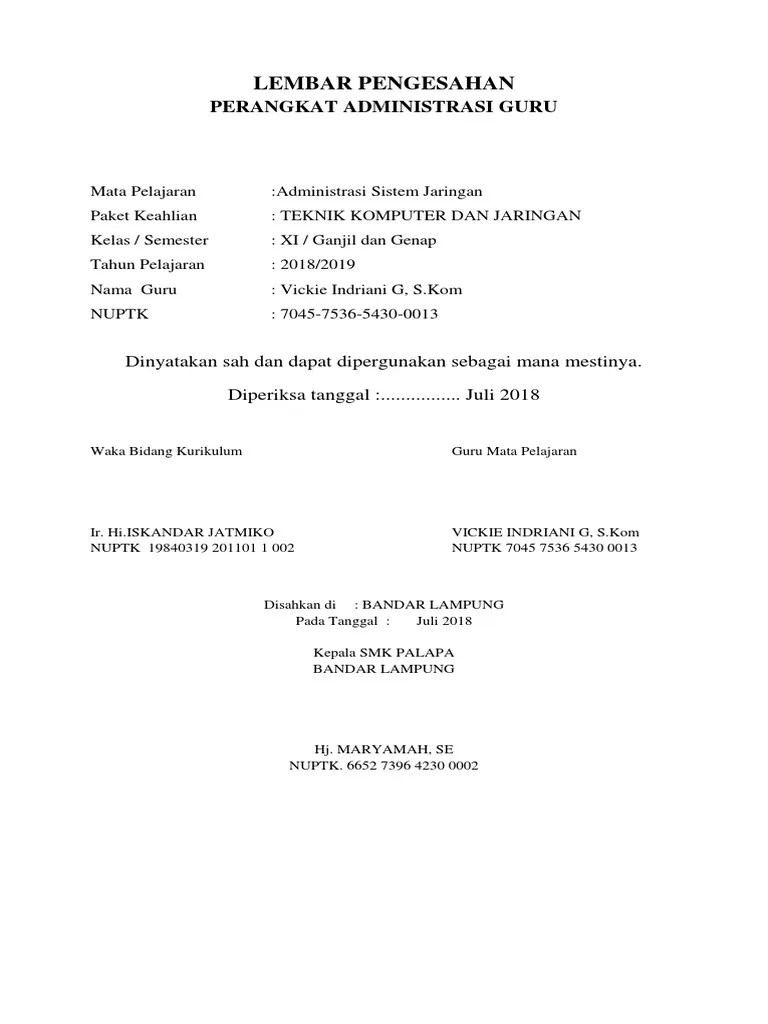 Text of lembar pengesahan perangkat. Lembar Pengesahan Pdf