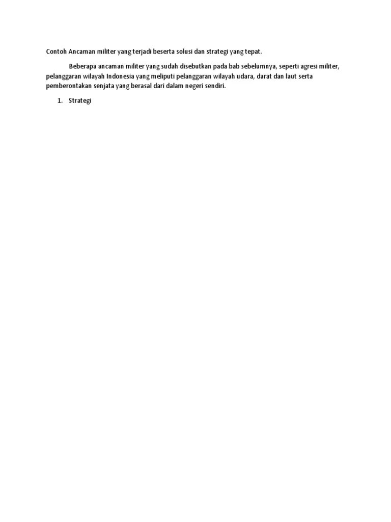 Lagi didominasi oleh ancaman militer, tetapi juga oleh ancaman nonmiliter. Contoh Ancaman Militer Dan Nonmiliter Beserta Gambarnya Aa Rumah