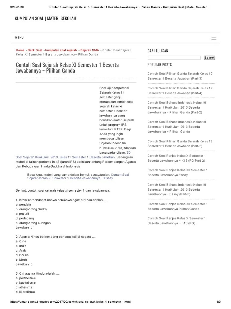 Unknown penulis unknown diterbitkan 22.07. Sejarah Kelas Xi Smt 1 Pdf