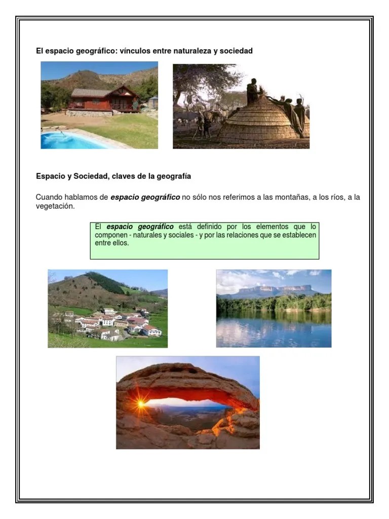 El Espacio Geográfico | PDF | Geografía | Paisaje