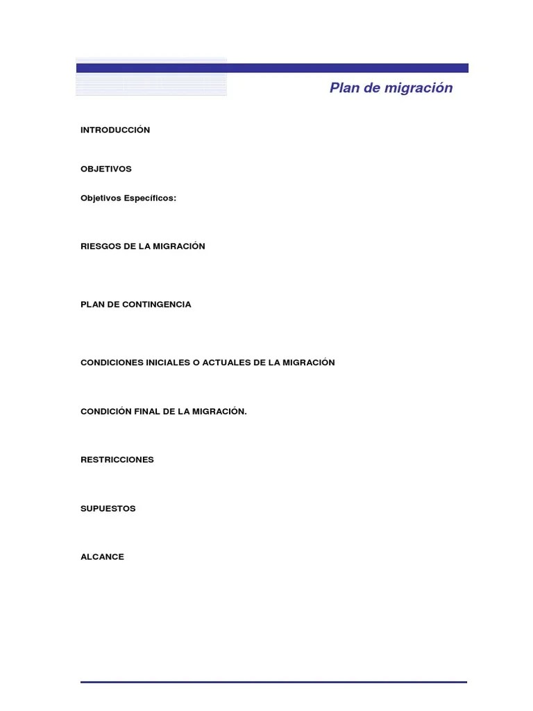 Plan Migracion | PDF | Servidor (Computación) | Software