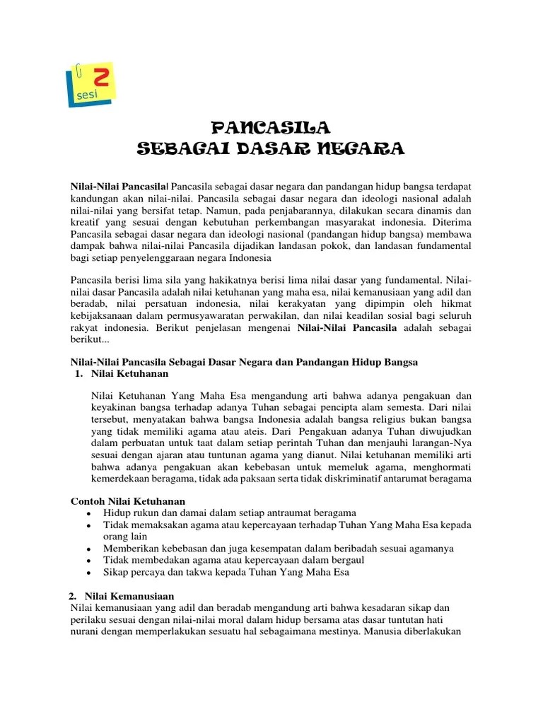 # Bacaan-2.3 Pancasila SBG Dsar Neg | PDF