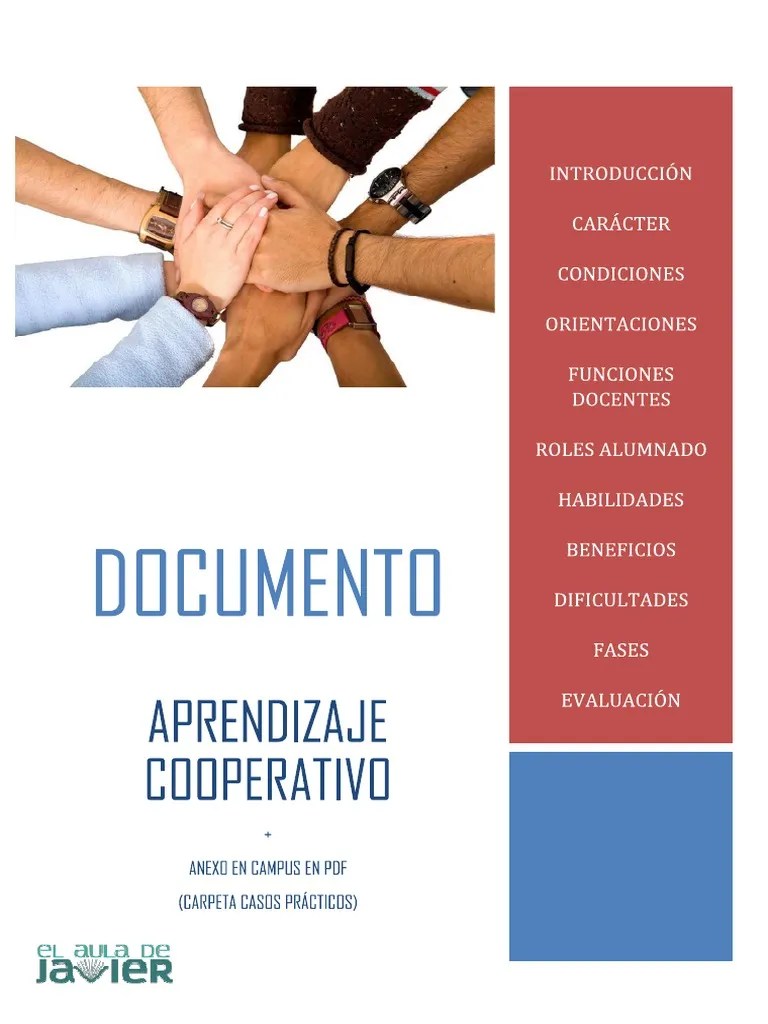 Aprendizaje Cooperativo PDF | PDF | Salón De Clases | Maestros