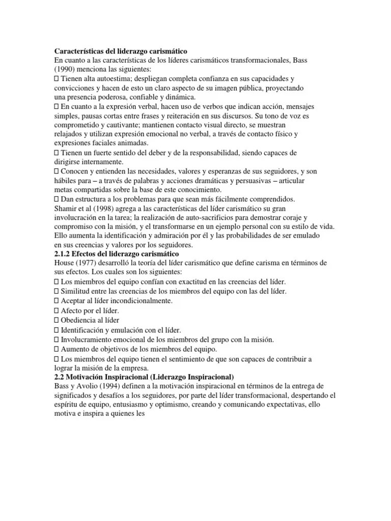 Liderazgo Transformacional | PDF | Liderazgo | Motivación