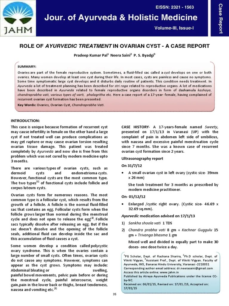 Ayurveda And Holistic Medicine | PDF | Ovary | Ayurveda