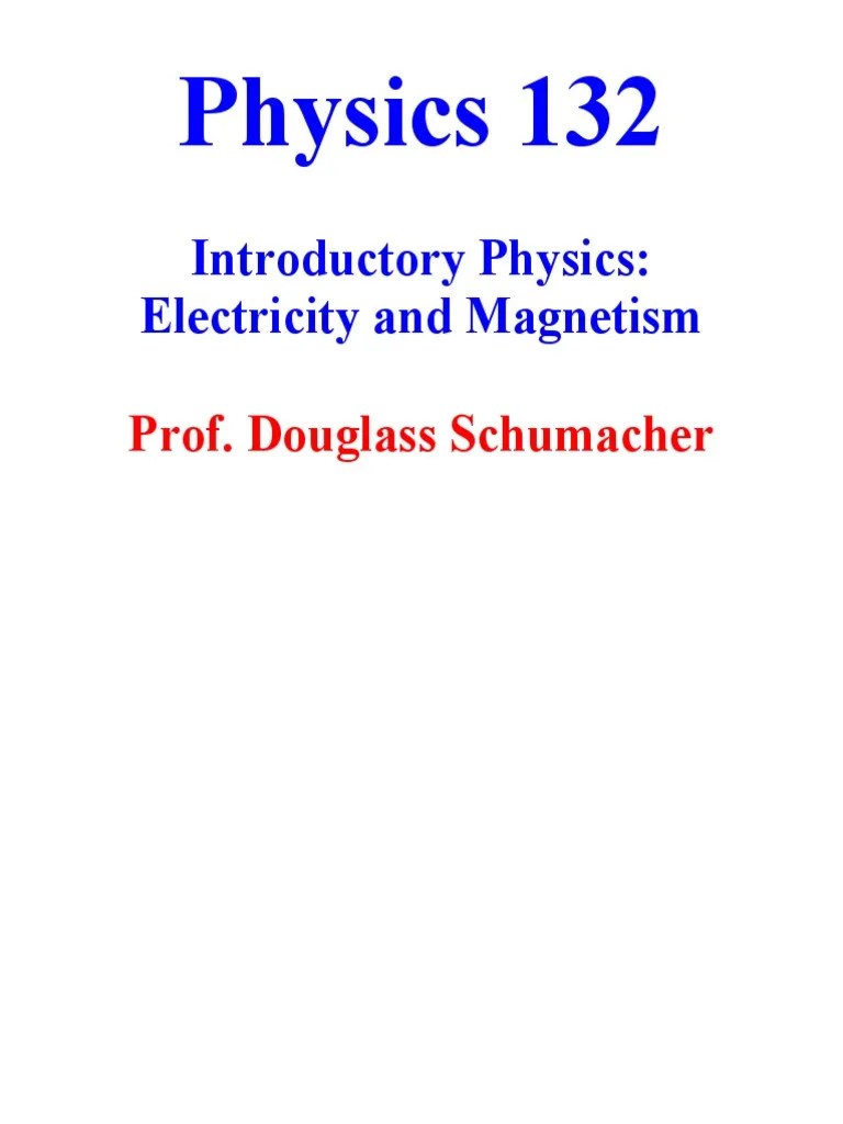 Introductory Physics: Electricity And Magnetism | PDF | Electric Charge ...