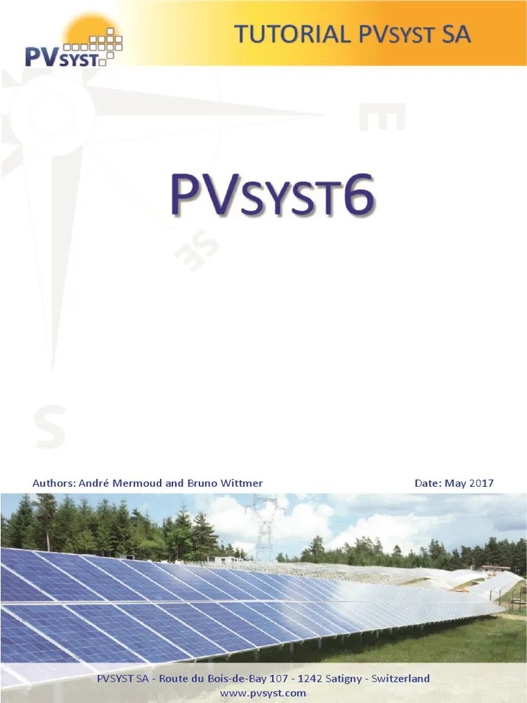 PVsyst Tutorial | PDF | Photovoltaic System | Power Inverter