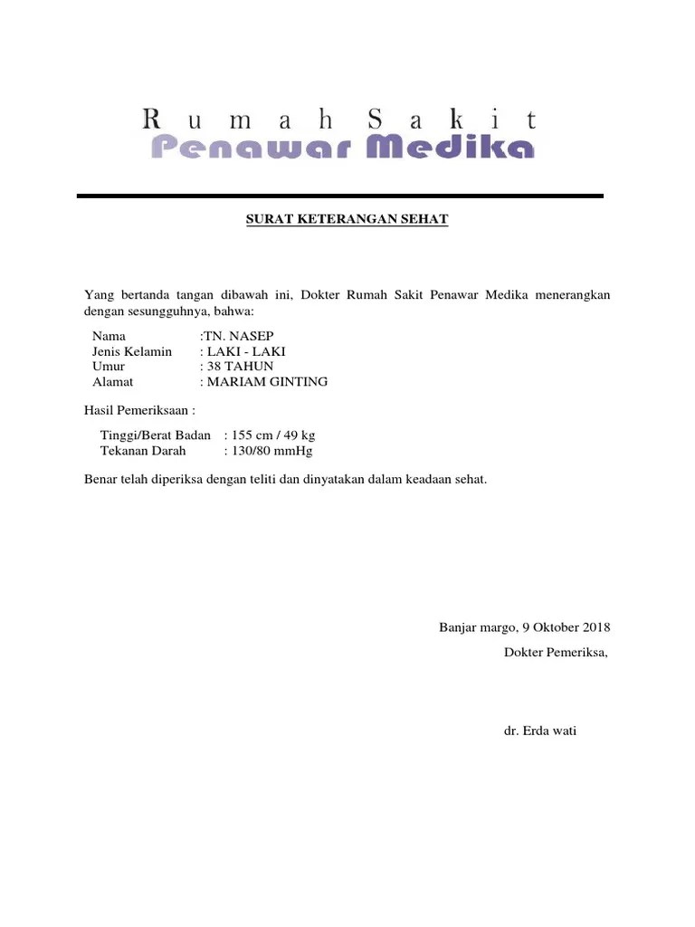 | open in new tab. Contoh Surat Keterangan Sehat Pdf
