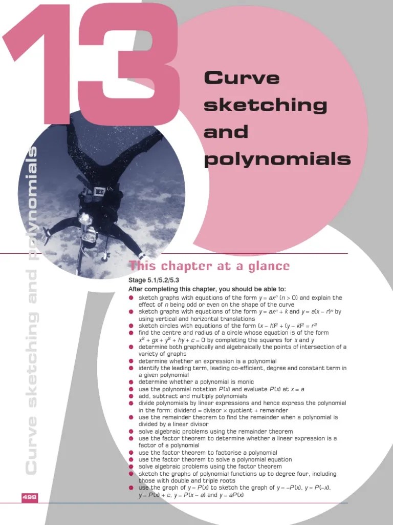 Chapter 13 - Curve Sketching & Polynomials | PDF | Division ...