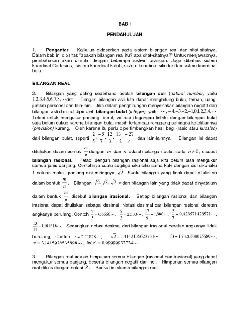 Contoh Soal Dan Pembahasan Sistem Bilangan Real Kalkulus Cute766