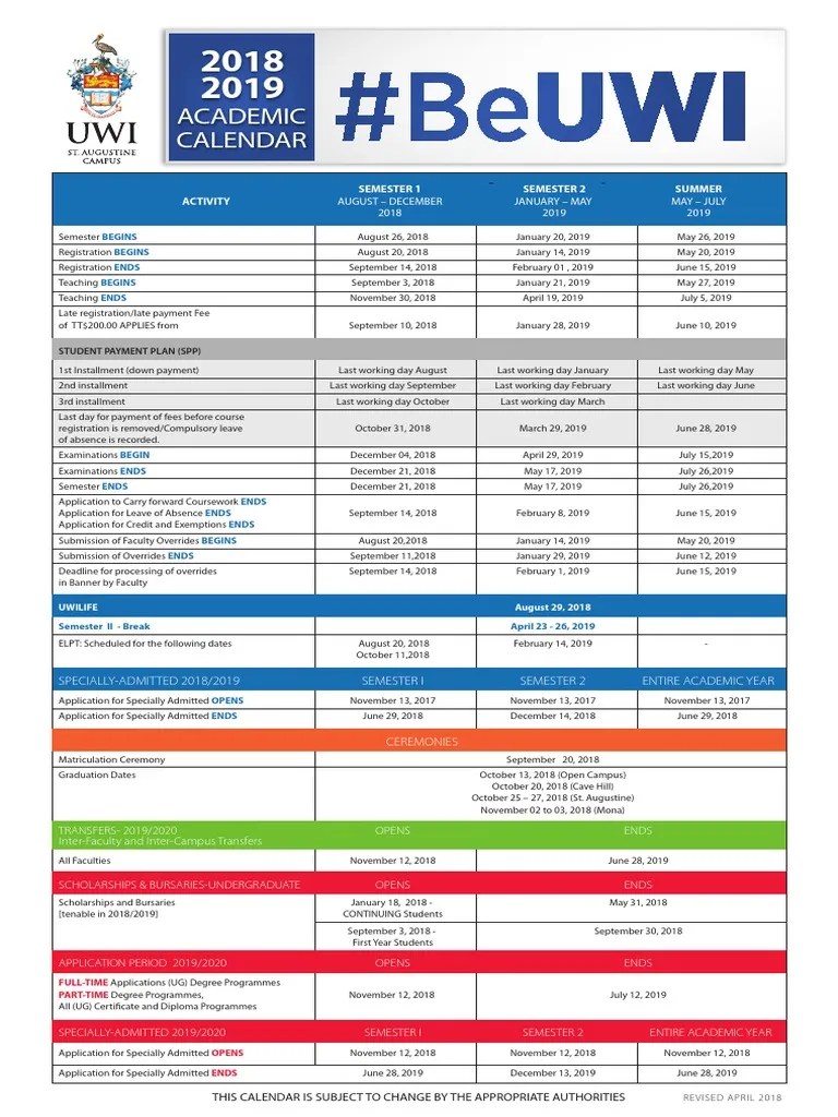 2018 2019 Calendar Academic Calendar Independent School Calendar Tennessee State University Academic Calendar.