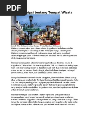 Wisata goa selomangleng · 3. Teks Deskripsi Tentang Tempat Wisata Pdf