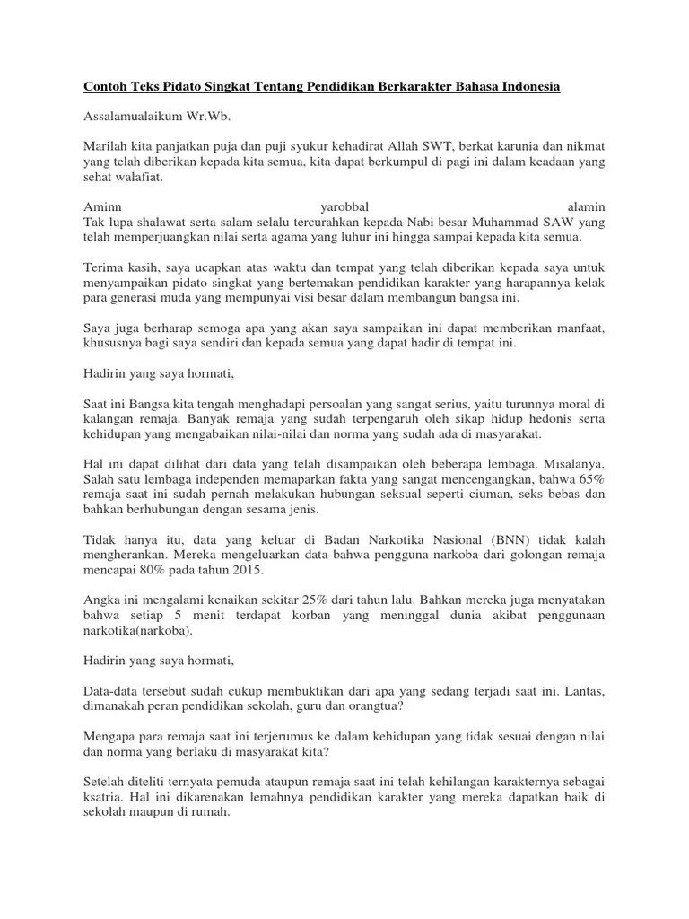 Contoh teks eksposisi tentang pendidikan pembelajaran jarak jauh kurang efektif tesis. Contoh Teks Pidato Bahasa Indonesia Singkat Tentang Pendidikan Berbagai Contoh