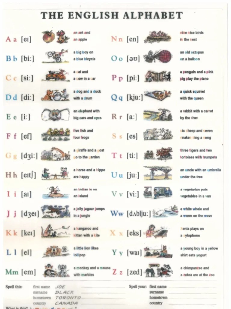 English Alphabet PDF | PDF