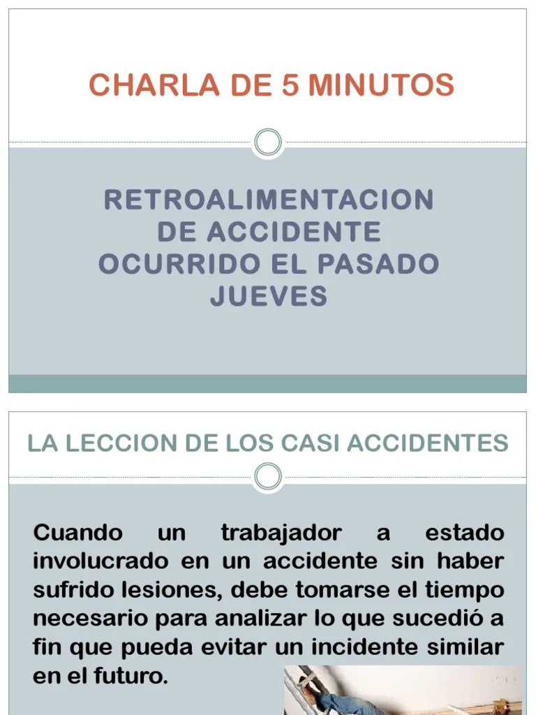 Charla De 5 Minutos | PDF