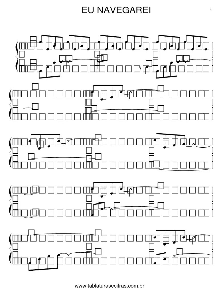 Eu Navegarei Partitura Piano | PDF