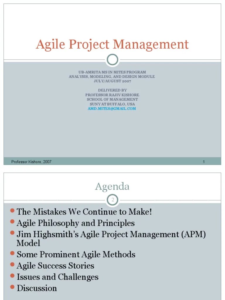 Agile Project Management | PDF | Information Technology | Agile ...