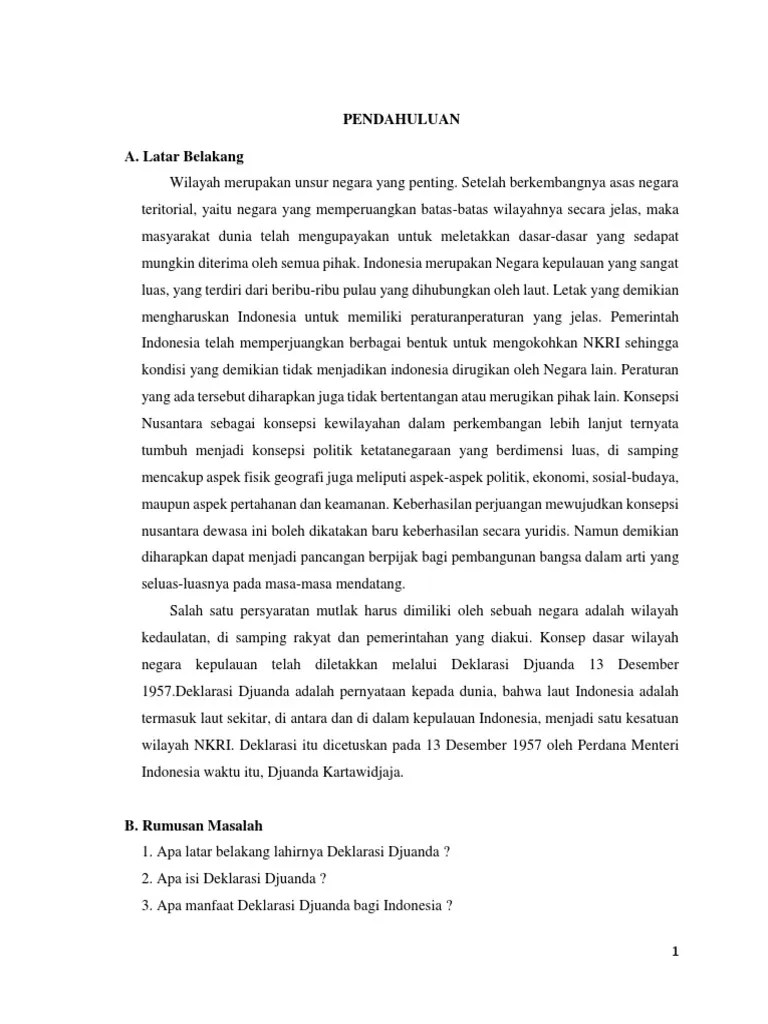 Deklarasi Djuanda | PDF