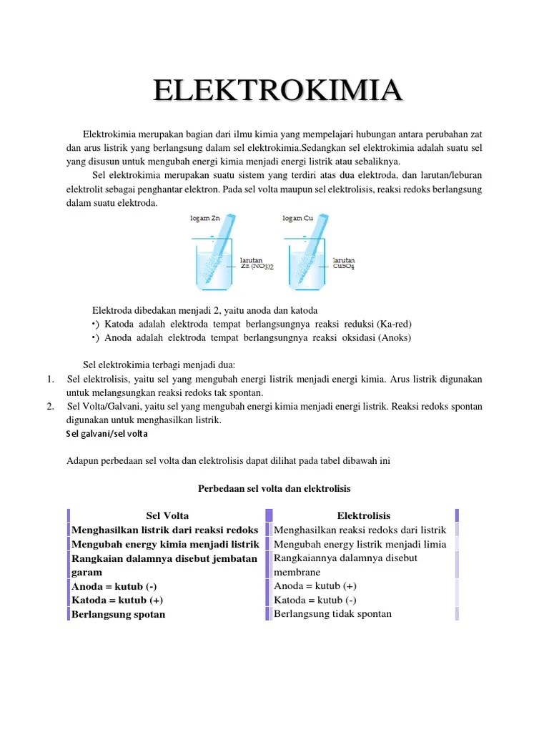 Elektrokimia | PDF