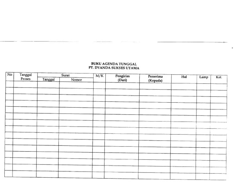 Ada berbagai tipe buku agenda yang tersedia di pasaran mulai dari harian mingguan atau bulanan. Cara Mengisi Buku Agenda Surat Keluar Masnurul