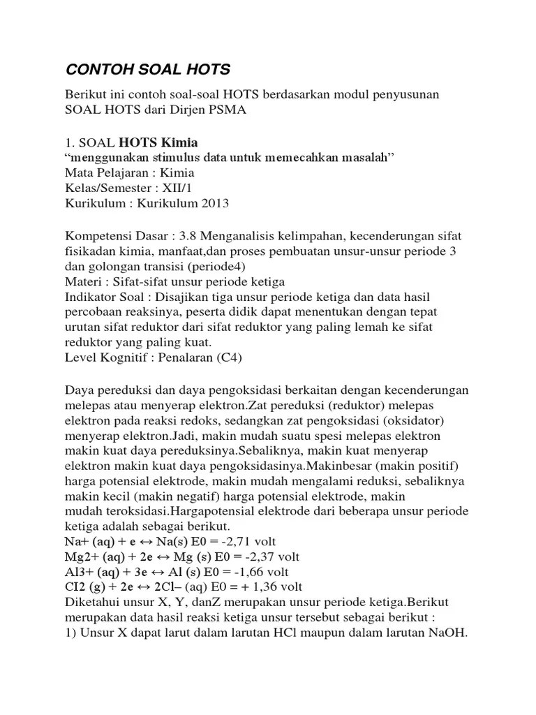Kartu Soal Hots Kimia 2019 Bentuk contoh soal kimia larutan elektrolit kelas 10 SMAMA ini adalah Pilihan Ganda dengan lima alternatif jawaban dan sudah tersedia kunci jawabannya yang dapat di unduh dengan mudah.