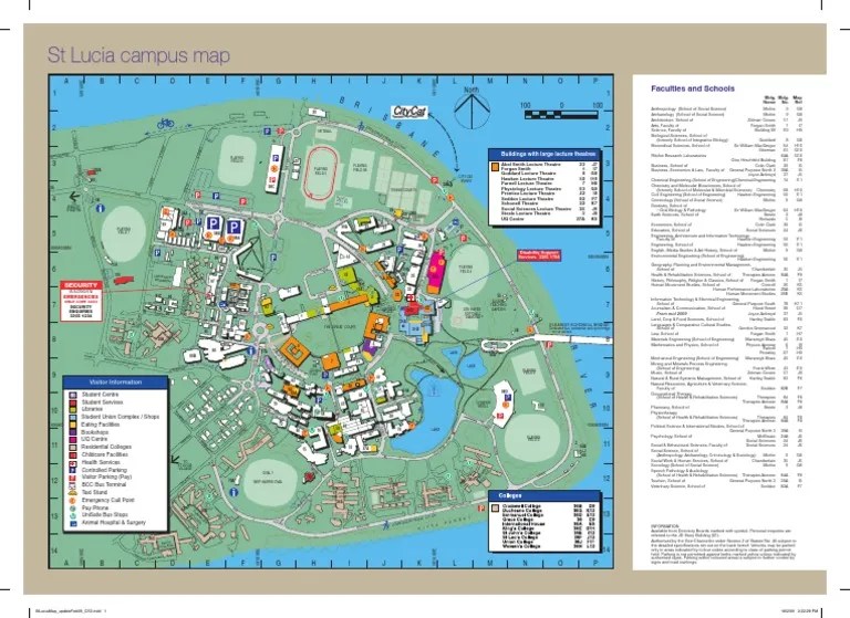 UQ St Lucia Campus Map Overview PDF 1