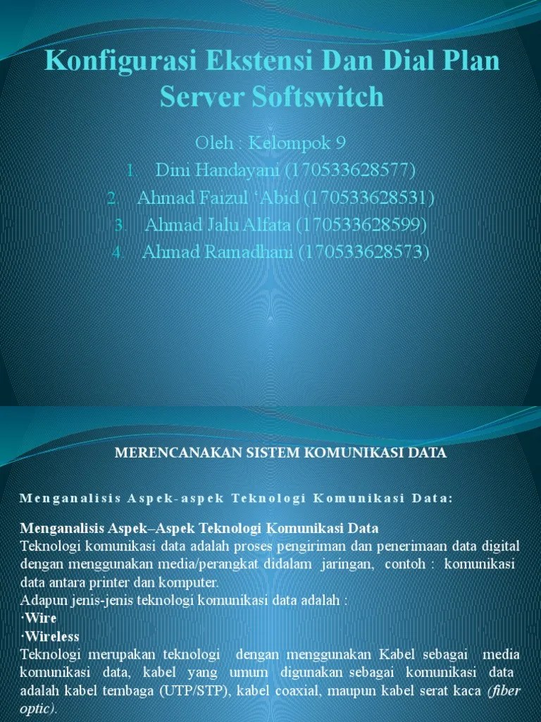 Konfigurasi Ekstensi Dan Dial Plan Server Switchhh | PDF