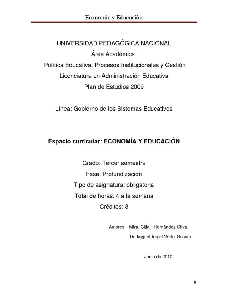 Economia Y Educacion | PDF | Capitalismo | Neoliberalismo